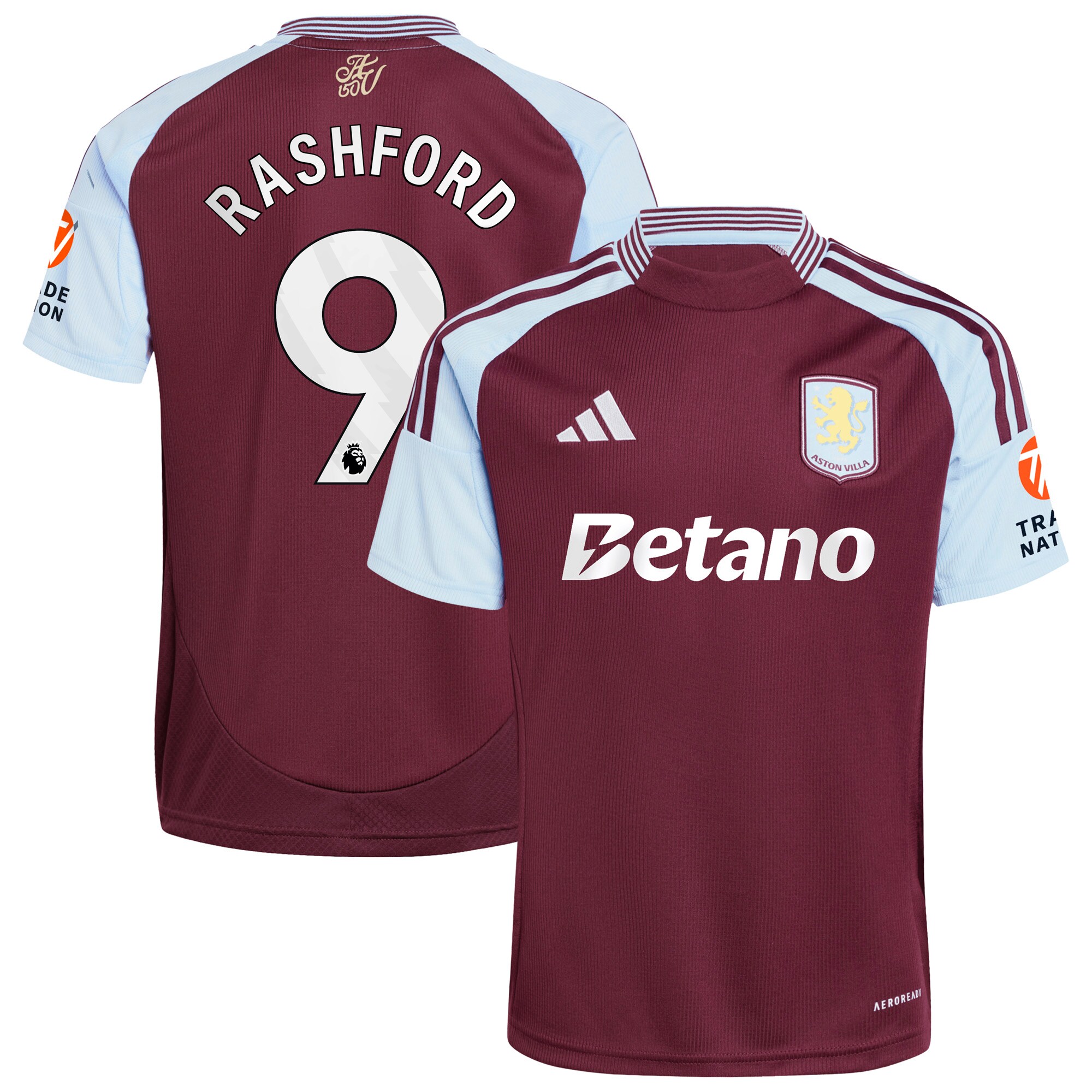 aston villa adidas home shirt 2024-25 with rashford 9 printing Collection - Aston Villa Official Store