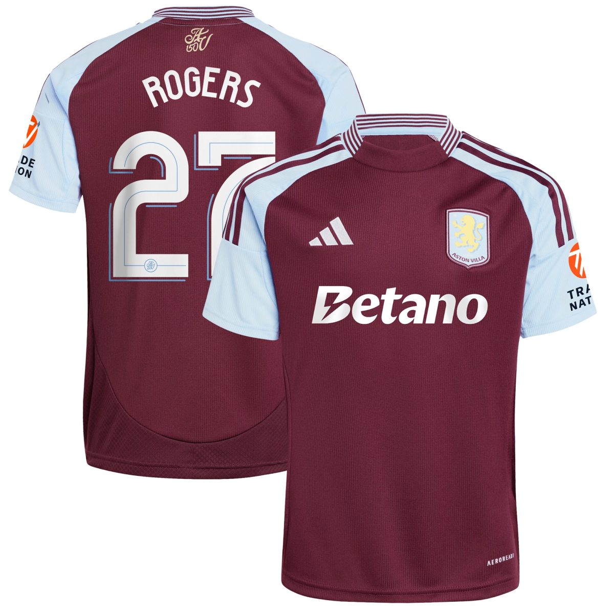 aston villa adidas home shirt 2024-25 with rogers 27 cup printing Collection - Aston Villa Official Store