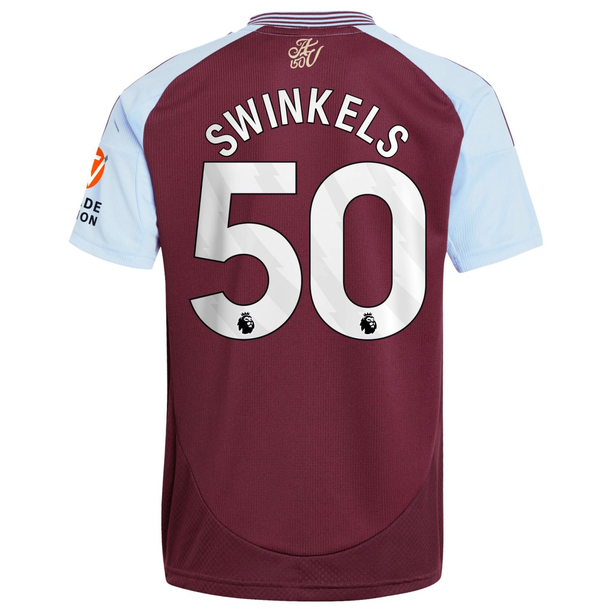 aston villa adidas home shirt 2024-25 with swinkels 50 printing Collection - Aston Villa Official Store