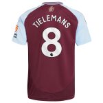 aston villa adidas home shirt 2024-25 with tielemans 8 printing Collection - Aston Villa Official Store