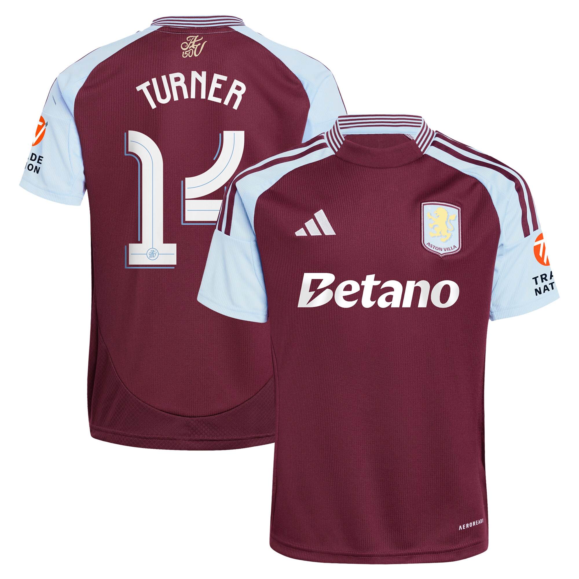 aston villa adidas home shirt 2024-25 with turner 14 cup printing Collection - Aston Villa Official Store