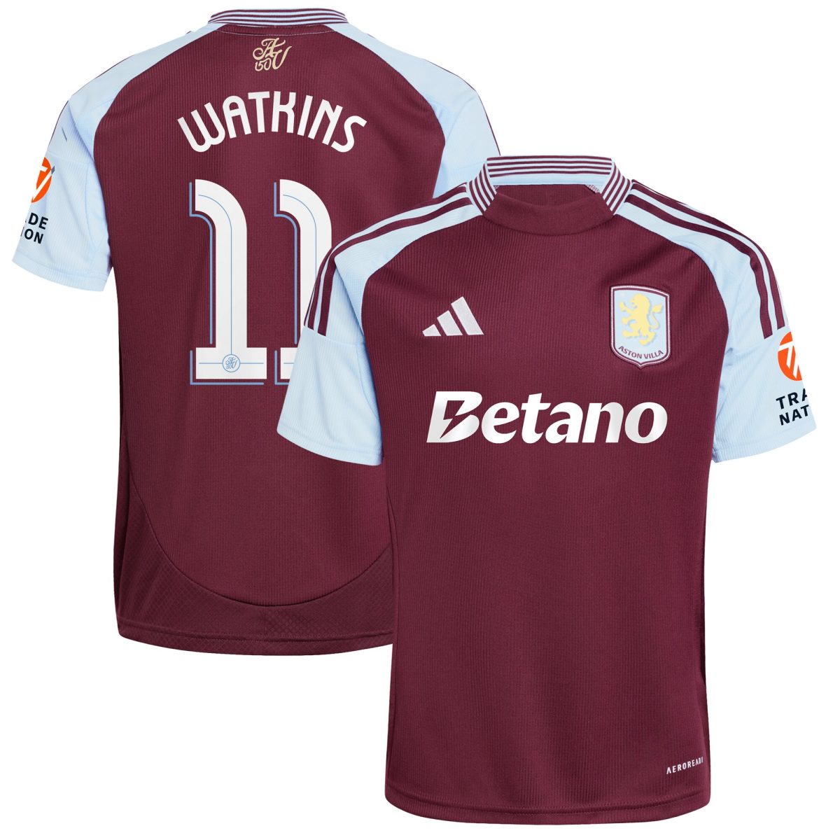 aston villa adidas home shirt 2024-25 with watkins 11 cup printing Collection - Aston Villa Official Store