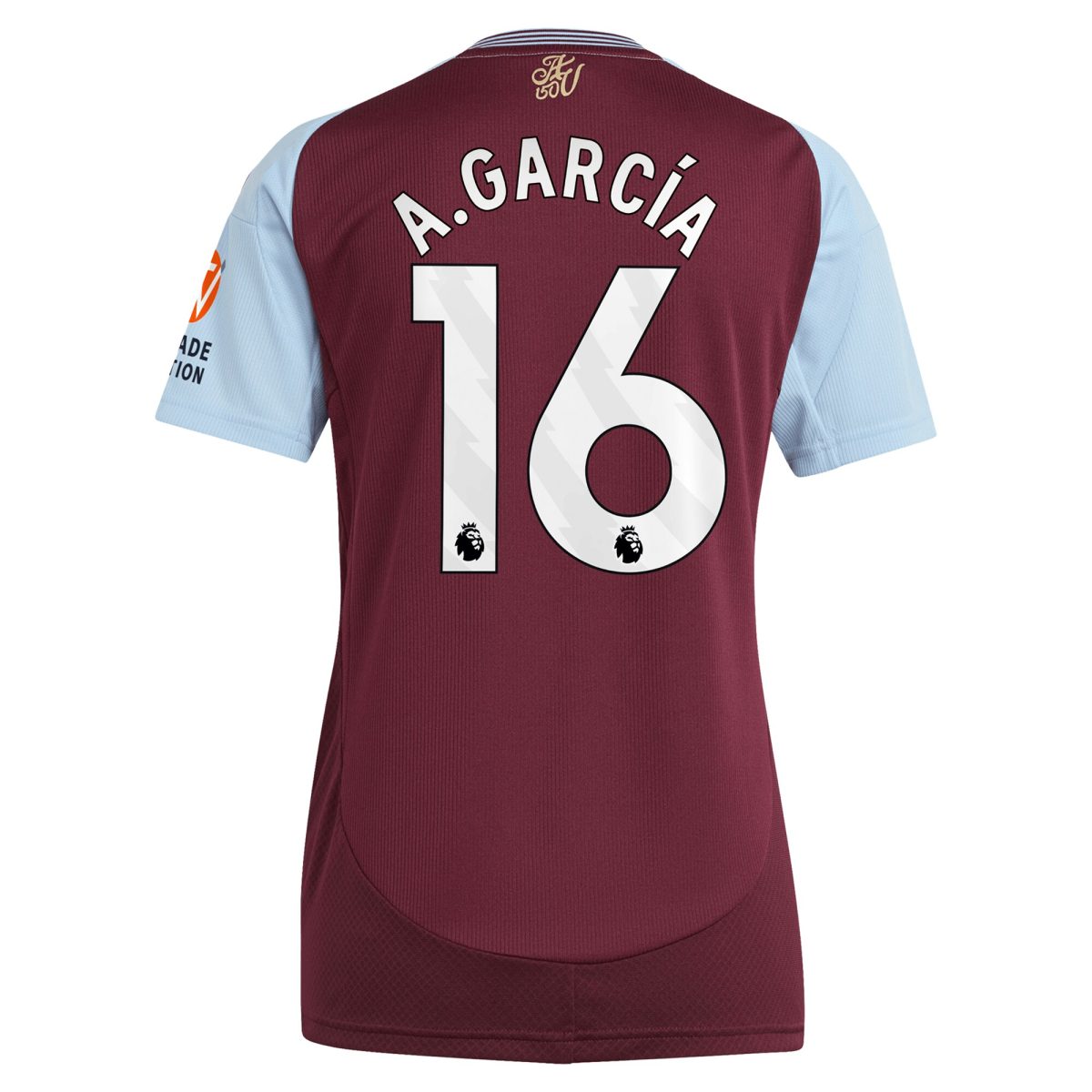 aston villa adidas home shirt 2024-25 – womens with a.garcía 16 printing Collection - Aston Villa Official Store