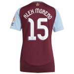 aston villa adidas home shirt 2024-25 – womens with alex moreno 15 cup printing Collection - Aston Villa Official Store