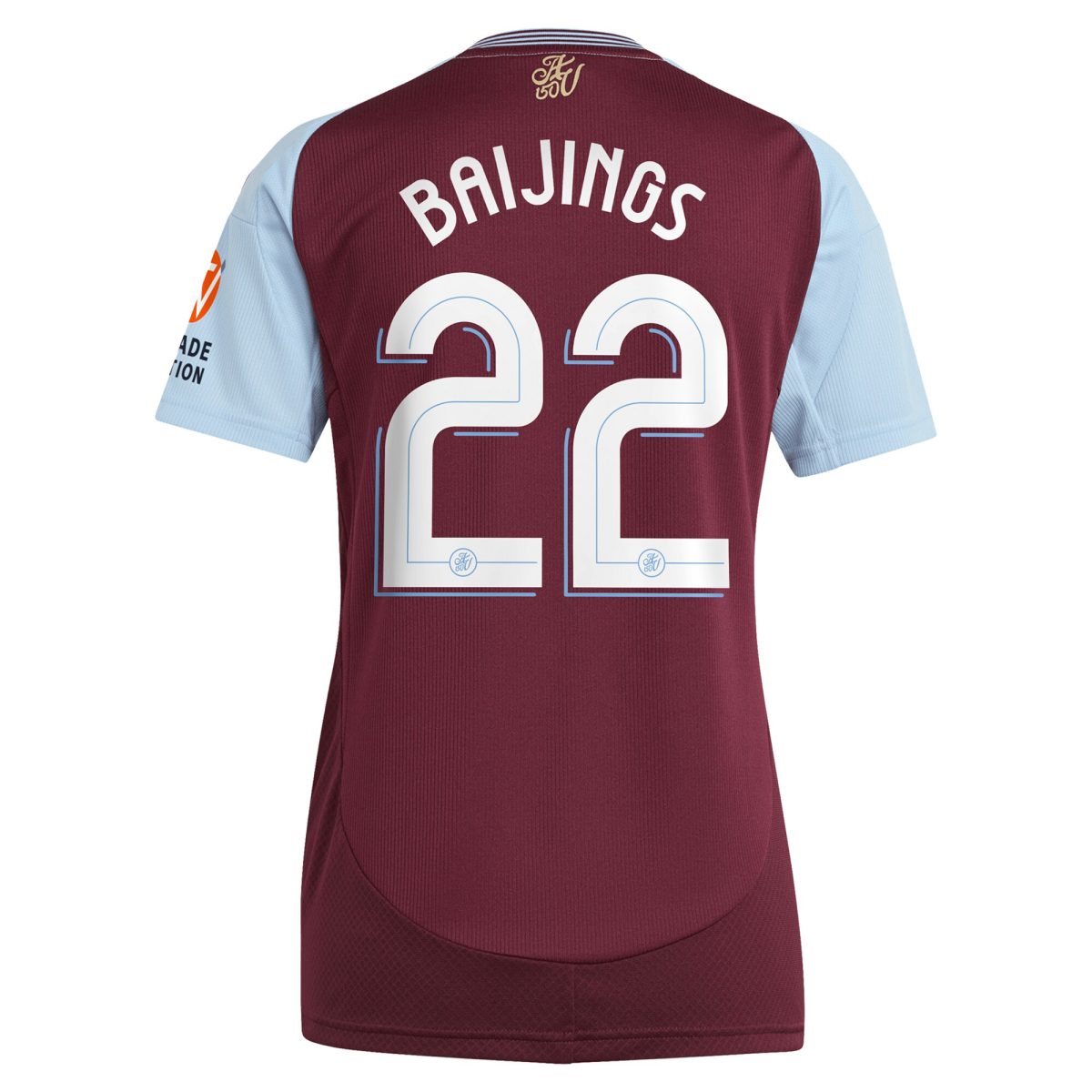 aston villa adidas home shirt 2024-25 – womens with baijings 22 cup printing Collection - Aston Villa Official Store