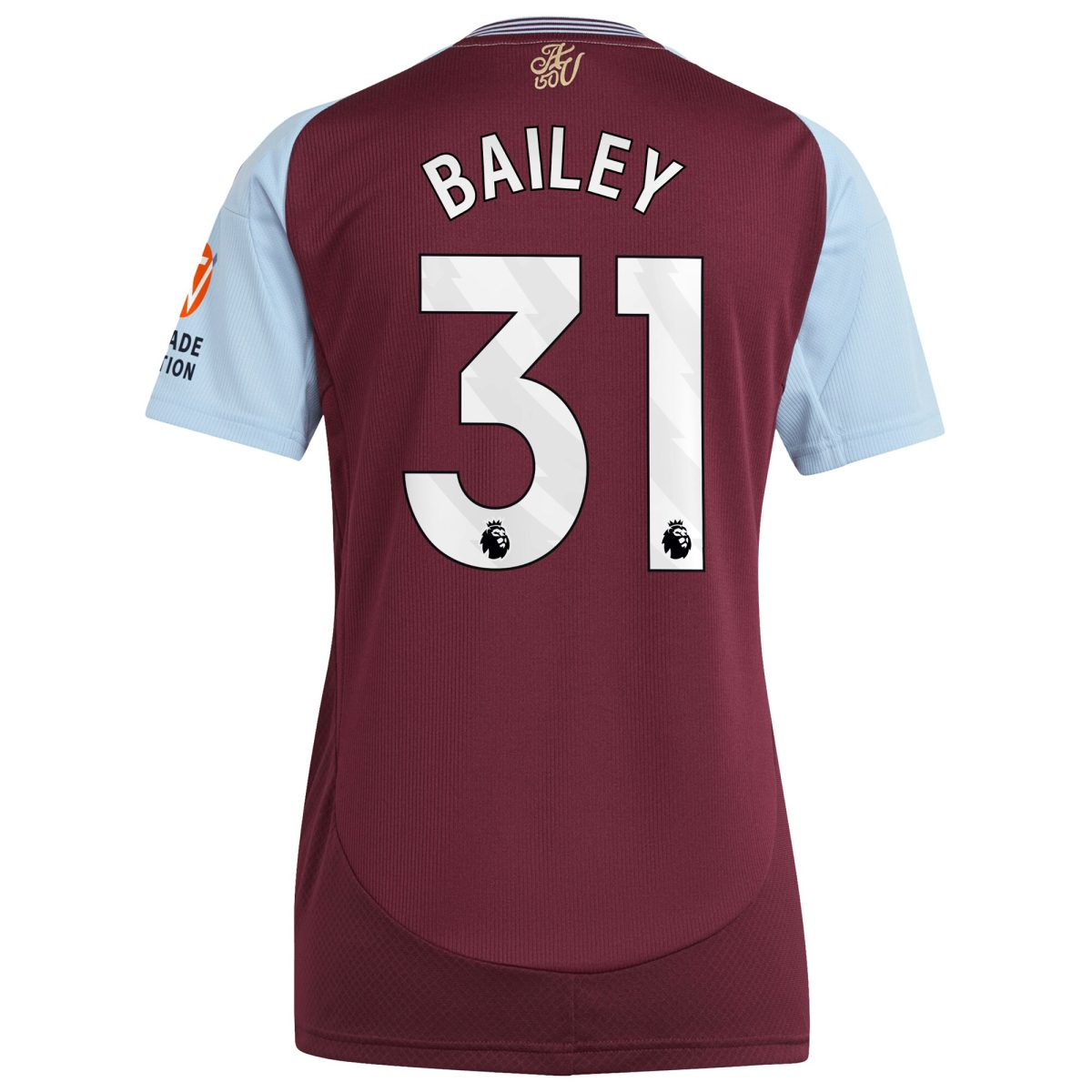 aston villa adidas home shirt 2024-25 – womens with bailey 31 printing Collection - Aston Villa Official Store