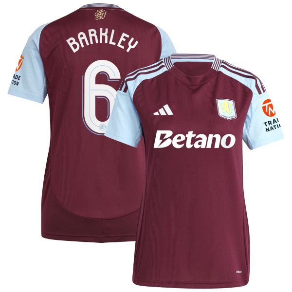aston villa adidas home shirt 2024-25 – womens with barkley 6 cup printing Collection - Aston Villa Official Store