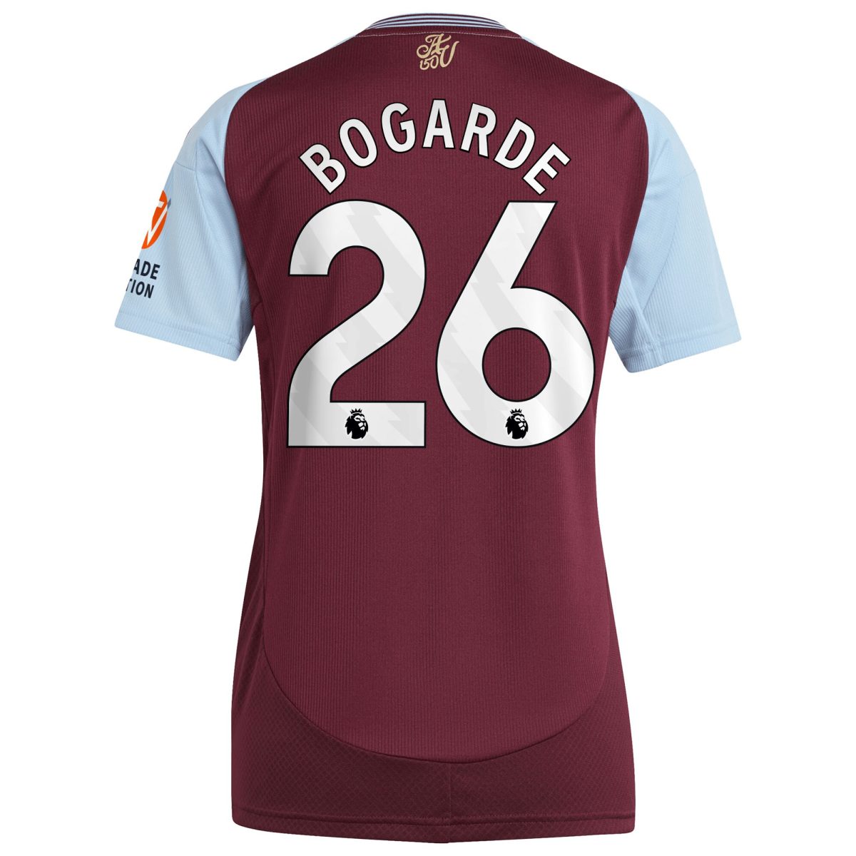 aston villa adidas home shirt 2024-25 – womens with bogarde 26 printing Collection - Aston Villa Official Store