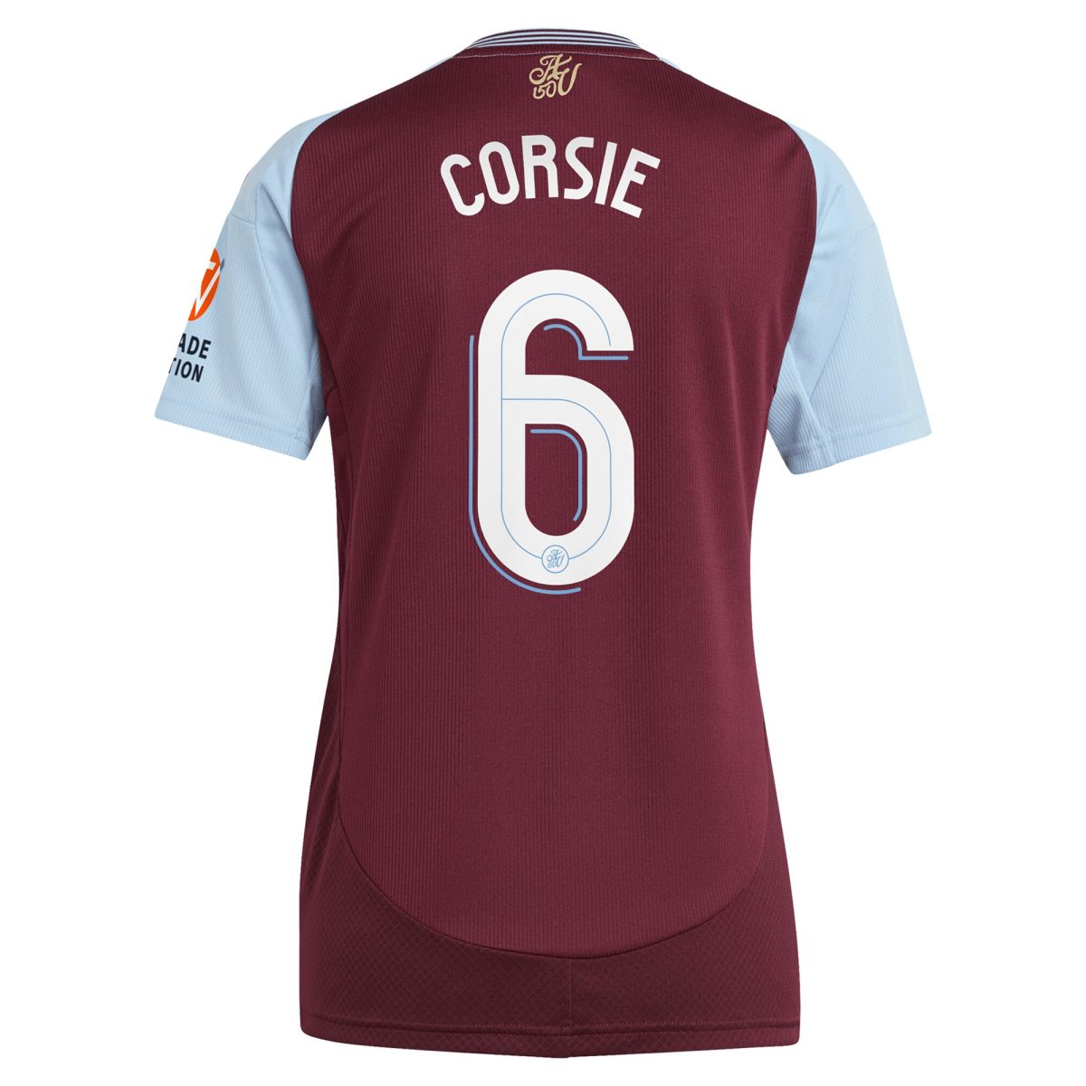 aston villa adidas home shirt 2024-25 – womens with corsie 6 cup printing Collection - Aston Villa Official Store