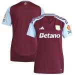 aston villa adidas home shirt 2024-25 – womens with custom printing Collection - Aston Villa Official Store