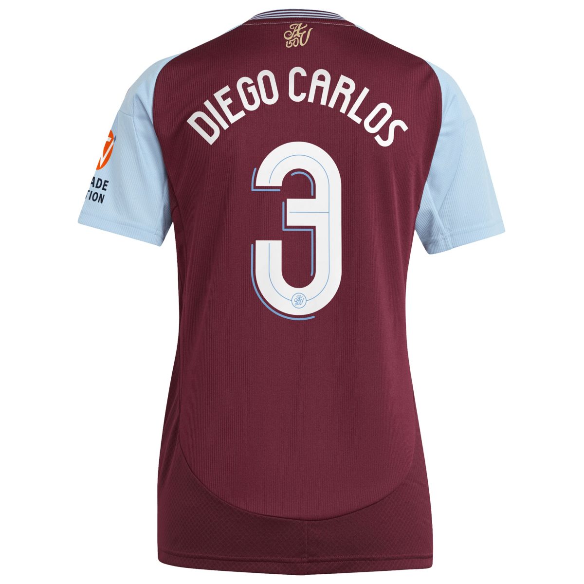 aston villa adidas home shirt 2024-25 – womens with diego carlos 3 cup printing Collection - Aston Villa Official Store