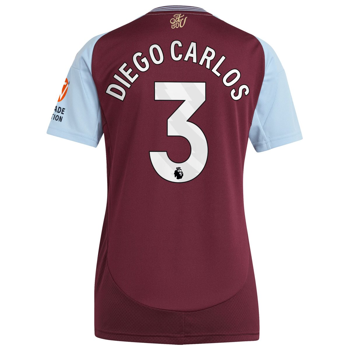 aston villa adidas home shirt 2024-25 – womens with diego carlos 3 printing Collection - Aston Villa Official Store