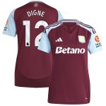 aston villa adidas home shirt 2024-25 – womens with digne 12 printing Collection - Aston Villa Official Store