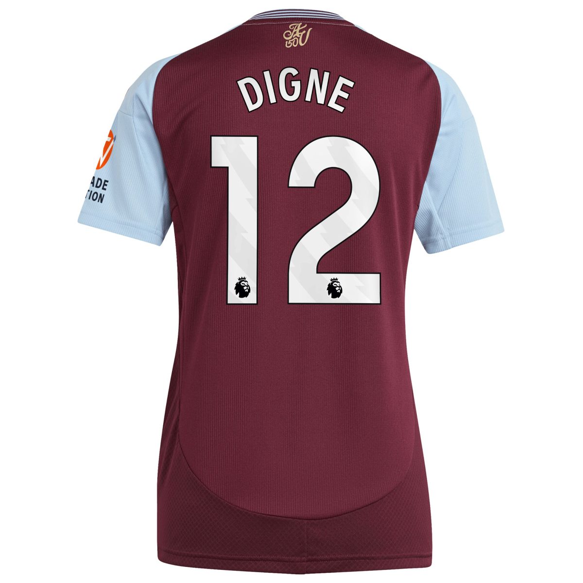 aston villa adidas home shirt 2024-25 – womens with digne 12 printing Collection - Aston Villa Official Store