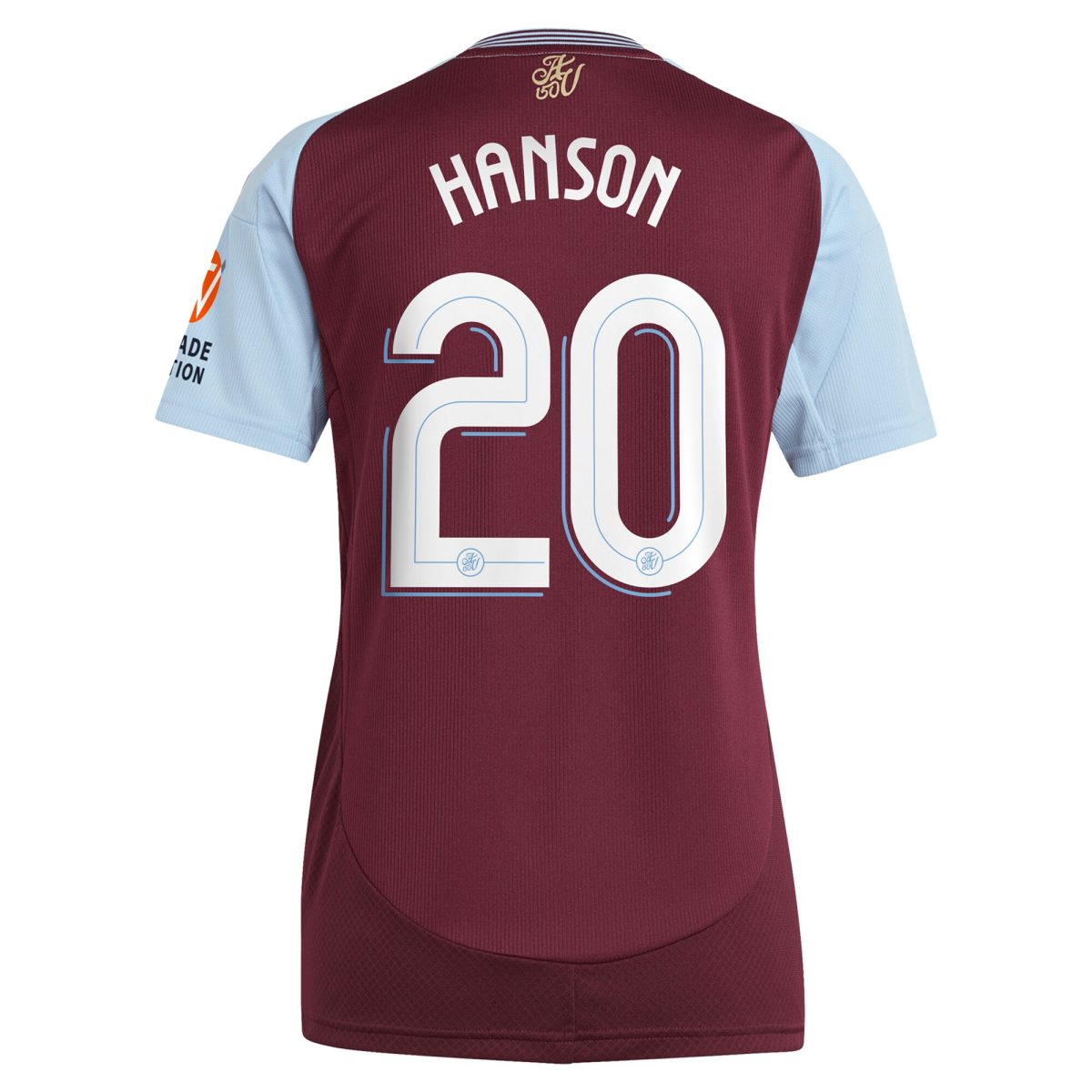 aston villa adidas home shirt 2024-25 – womens with hanson 20 cup printing Collection - Aston Villa Official Store