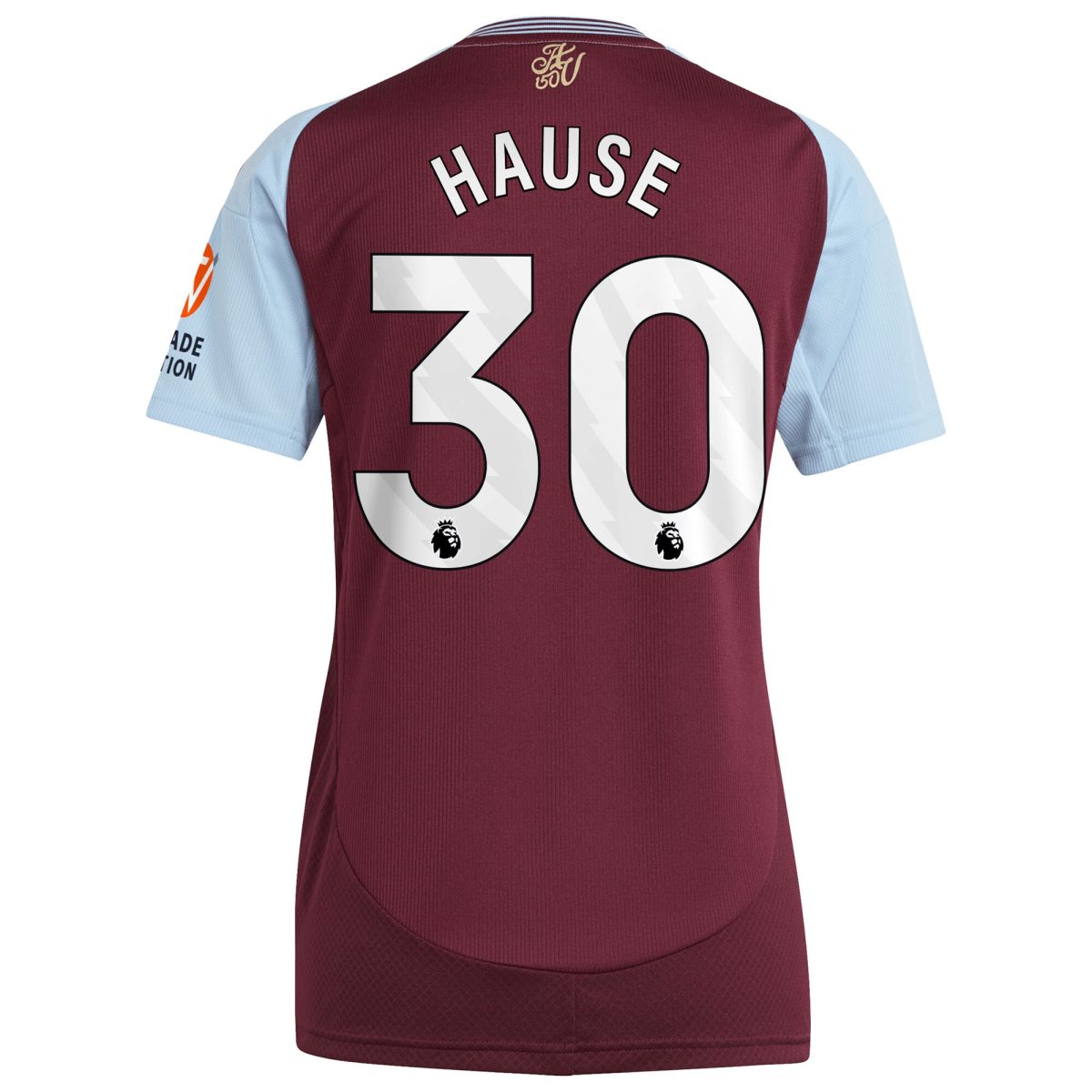 aston villa adidas home shirt 2024-25 – womens with hause 30 printing Collection - Aston Villa Official Store