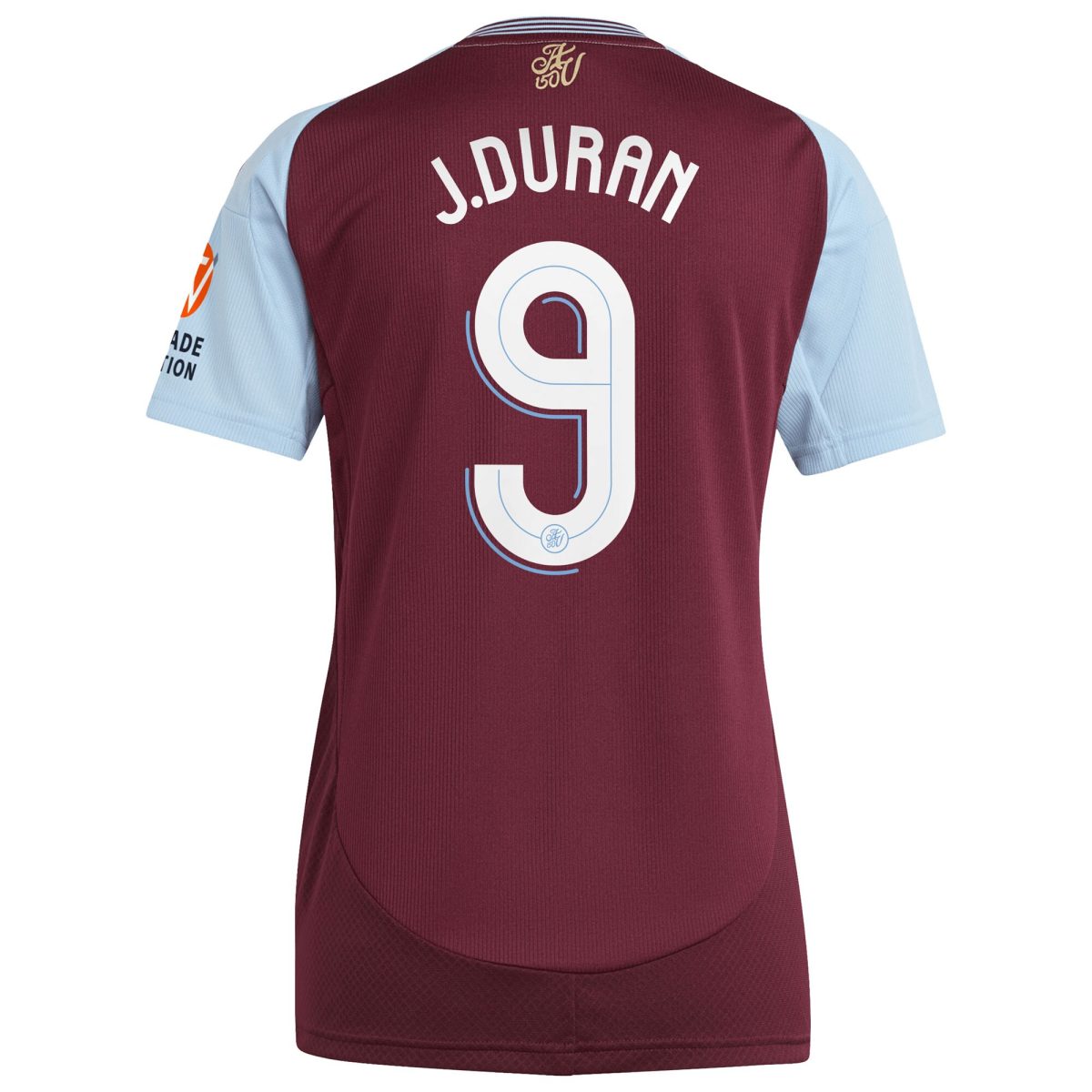 aston villa adidas home shirt 2024-25 – womens with j.duran 9 cup printing Collection - Aston Villa Official Store