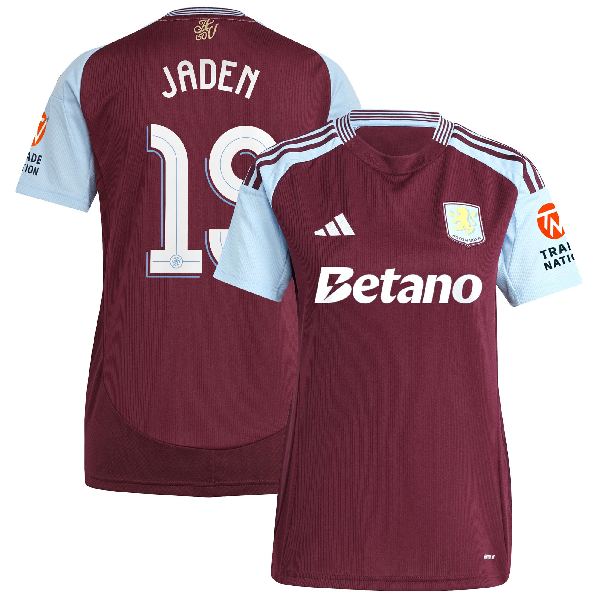 aston villa adidas home shirt 2024-25 – womens with jaden 19 cup printing Collection - Aston Villa Official Store
