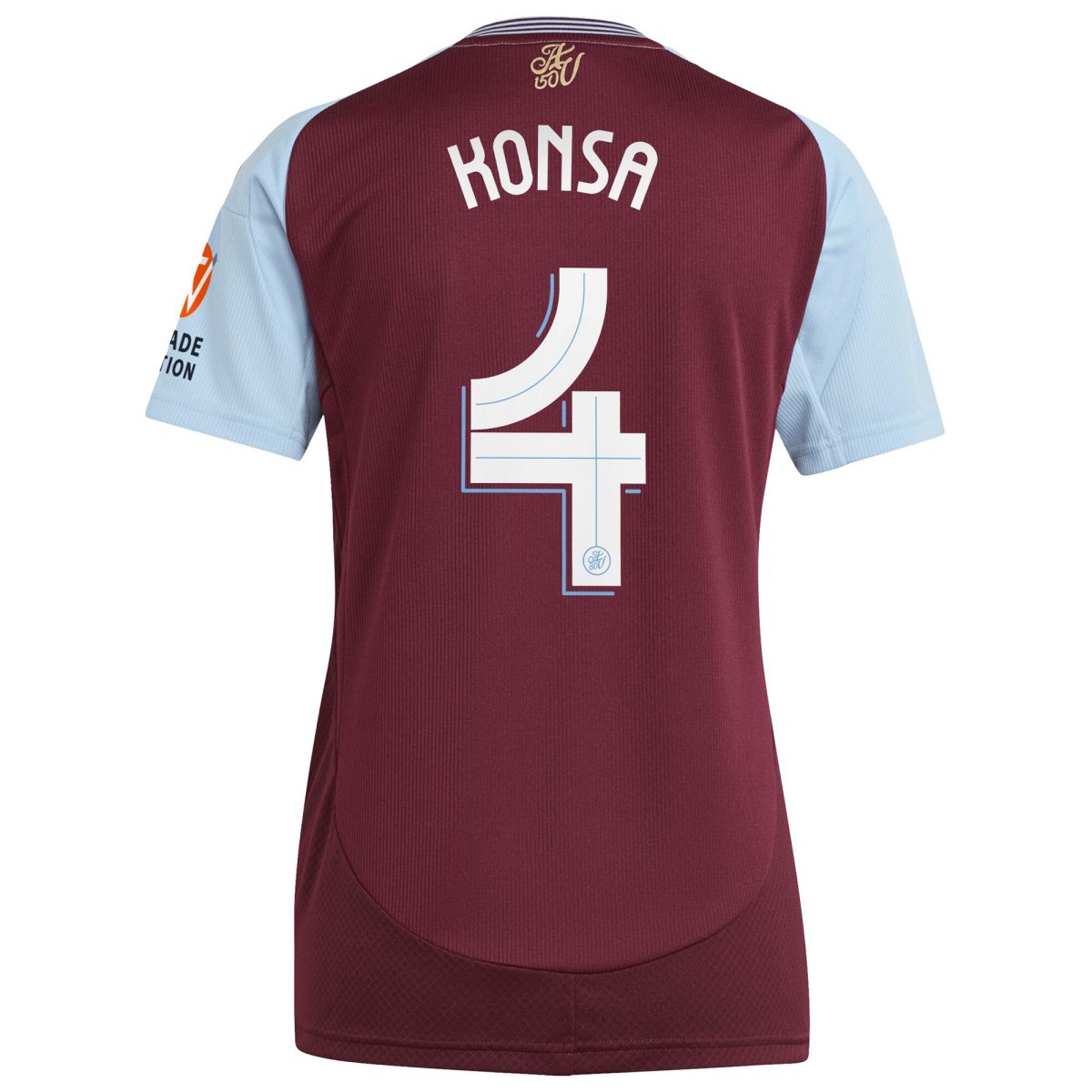 aston villa adidas home shirt 2024-25 – womens with konsa 4 cup printing Collection - Aston Villa Official Store