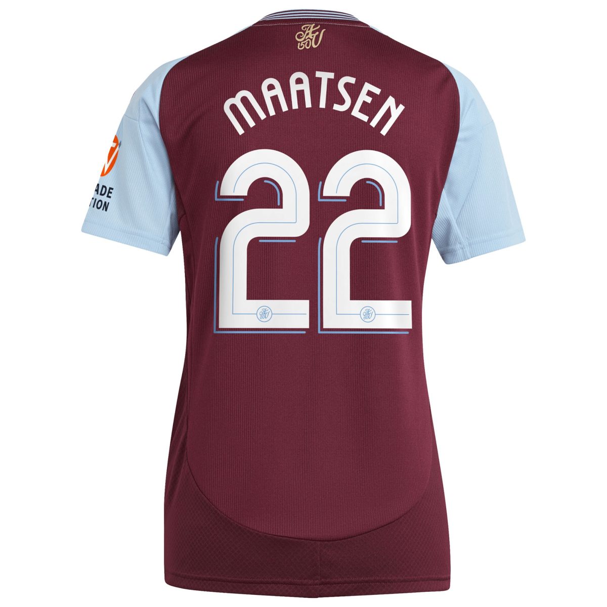 aston villa adidas home shirt 2024-25 – womens with maatsen 22 cup printing Collection - Aston Villa Official Store