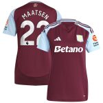aston villa adidas home shirt 2024-25 – womens with maatsen 22 printing Collection - Aston Villa Official Store