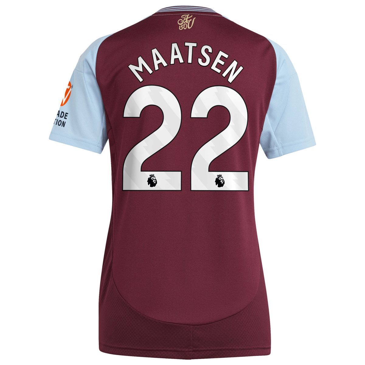 aston villa adidas home shirt 2024-25 – womens with maatsen 22 printing Collection - Aston Villa Official Store