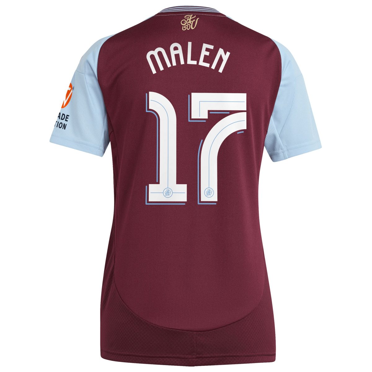 aston villa adidas home shirt 2024-25 – womens with malen 17 cup printing Collection - Aston Villa Official Store