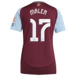 aston villa adidas home shirt 2024-25 – womens with malen 17 cup printing Collection - Aston Villa Official Store