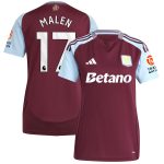 aston villa adidas home shirt 2024-25 – womens with malen 17 printing Collection - Aston Villa Official Store