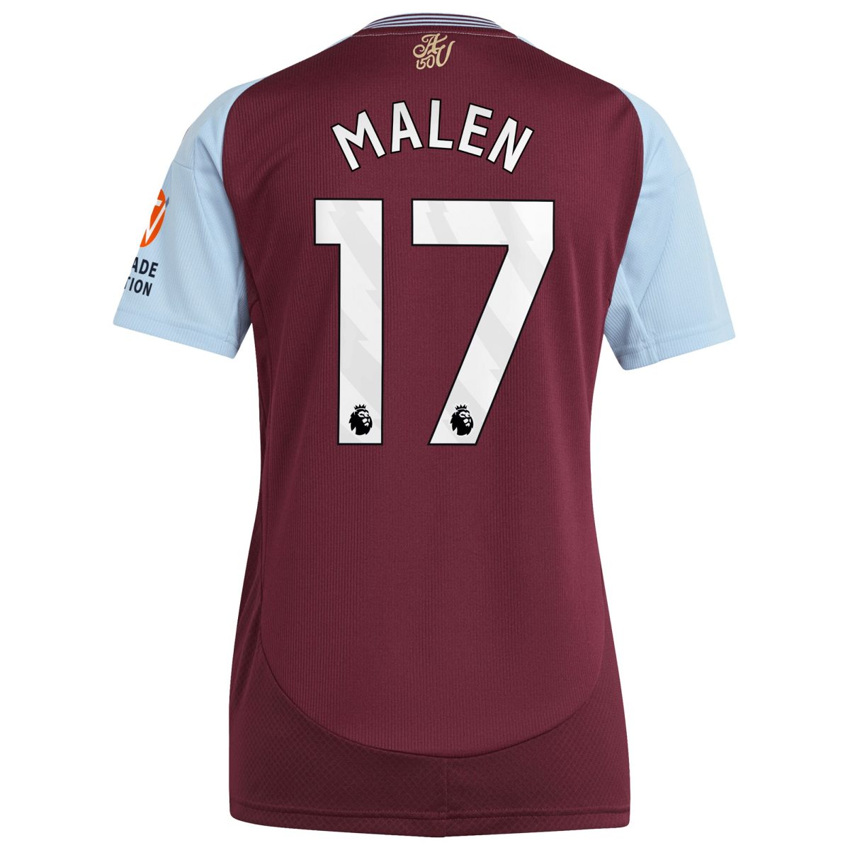 aston villa adidas home shirt 2024-25 – womens with malen 17 printing Collection - Aston Villa Official Store