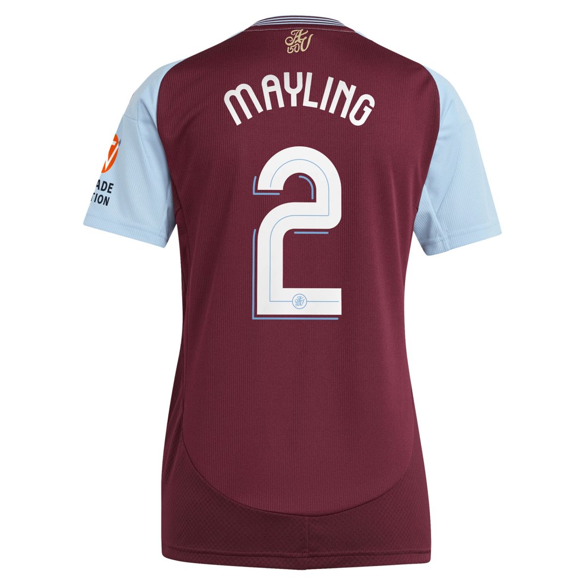 aston villa adidas home shirt 2024-25 – womens with mayling 2 cup printing Collection - Aston Villa Official Store