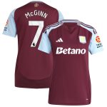 aston villa adidas home shirt 2024-25 – womens with mcginn 7 printing Collection - Aston Villa Official Store