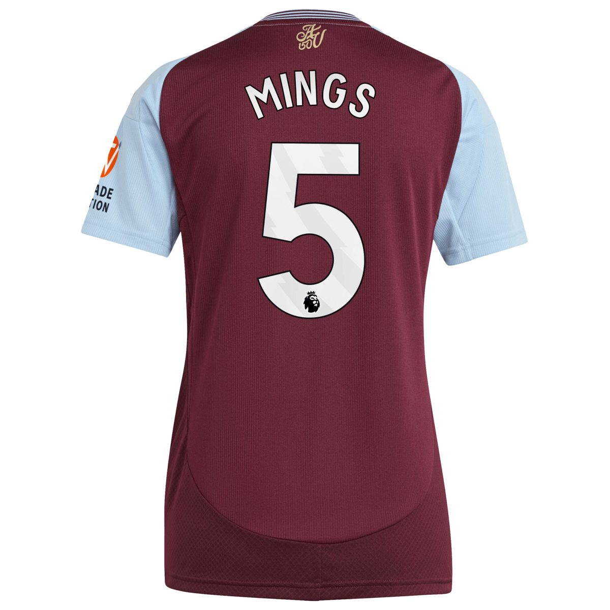 aston villa adidas home shirt 2024-25 – womens with mings 5 printing Collection - Aston Villa Official Store