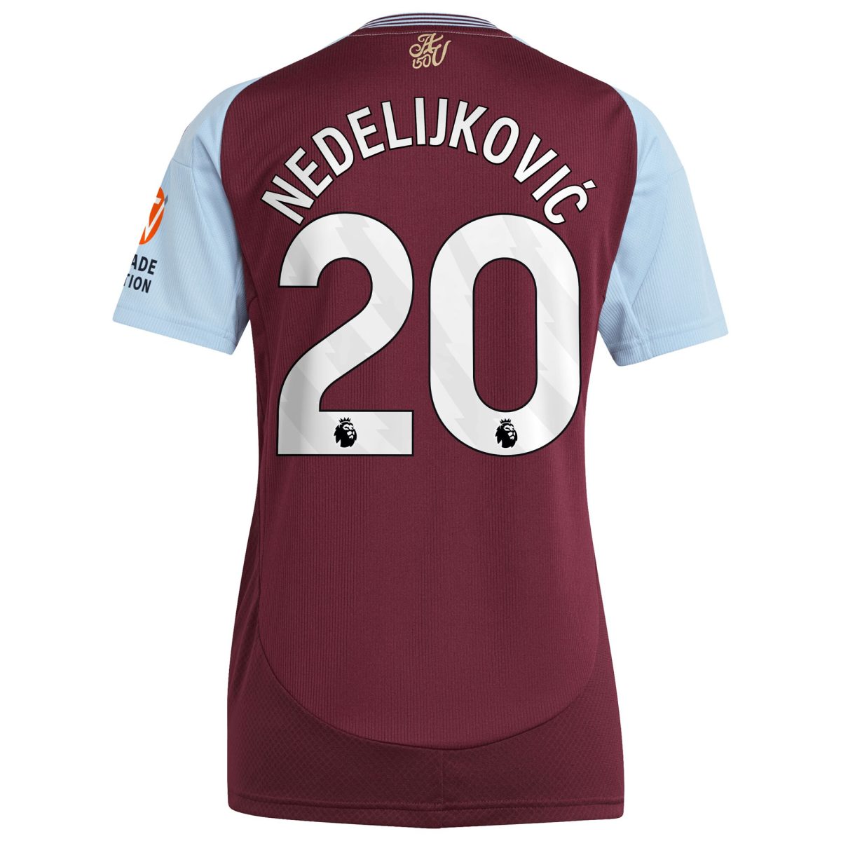 aston villa adidas home shirt 2024-25 – womens with nedeljković 20 printing Collection - Aston Villa Official Store