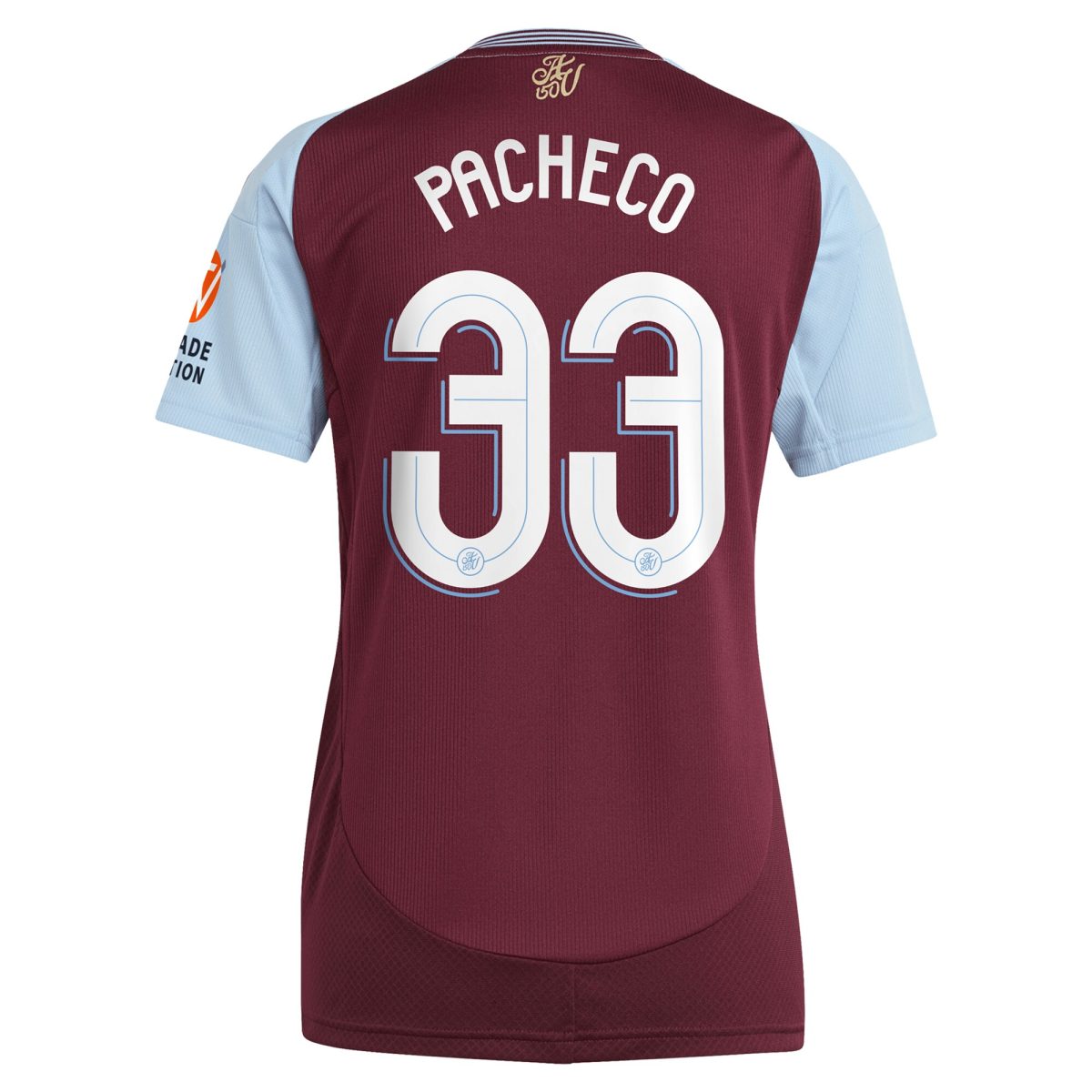 aston villa adidas home shirt 2024-25 – womens with pacheco 33 cup printing Collection - Aston Villa Official Store
