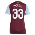 aston villa adidas home shirt 2024-25 – womens with pacheco 33 cup printing Collection - Aston Villa Official Store