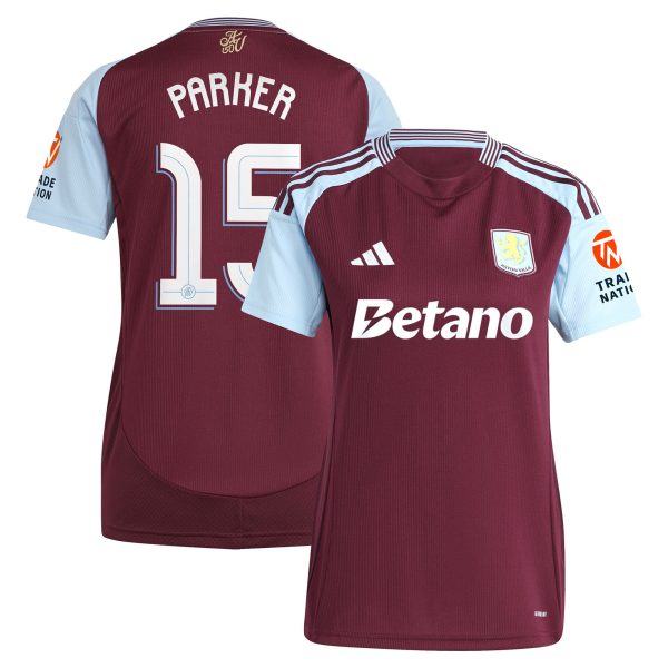 aston villa adidas home shirt 2024-25 – womens with parker 15 cup printing Collection - Aston Villa Official Store