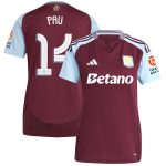aston villa adidas home shirt 2024-25 – womens with pau 14 cup printing Collection - Aston Villa Official Store
