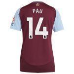 aston villa adidas home shirt 2024-25 – womens with pau 14 printing Collection - Aston Villa Official Store