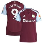 aston villa adidas home shirt 2024-25 – womens with rashford 9 printing Collection - Aston Villa Official Store