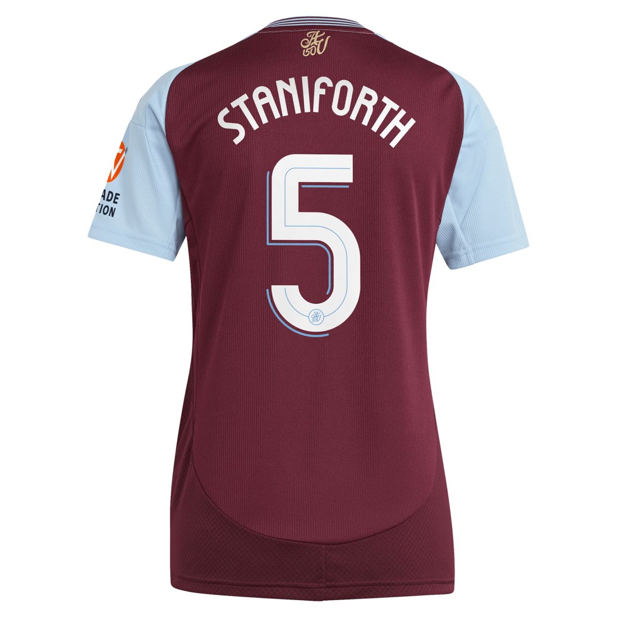 aston villa adidas home shirt 2024-25 – womens with staniforth 5 cup printing Collection - Aston Villa Official Store