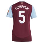 aston villa adidas home shirt 2024-25 – womens with staniforth 5 cup printing Collection - Aston Villa Official Store