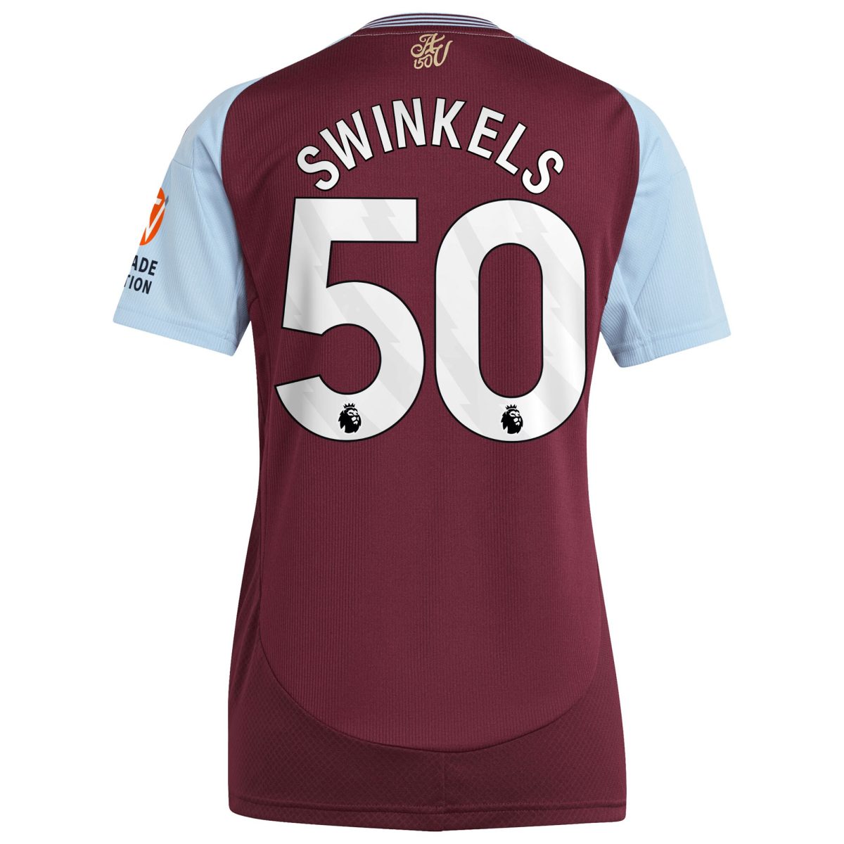 aston villa adidas home shirt 2024-25 – womens with swinkels 50 printing Collection - Aston Villa Official Store
