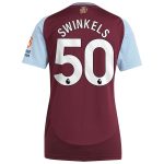 aston villa adidas home shirt 2024-25 – womens with swinkels 50 printing Collection - Aston Villa Official Store