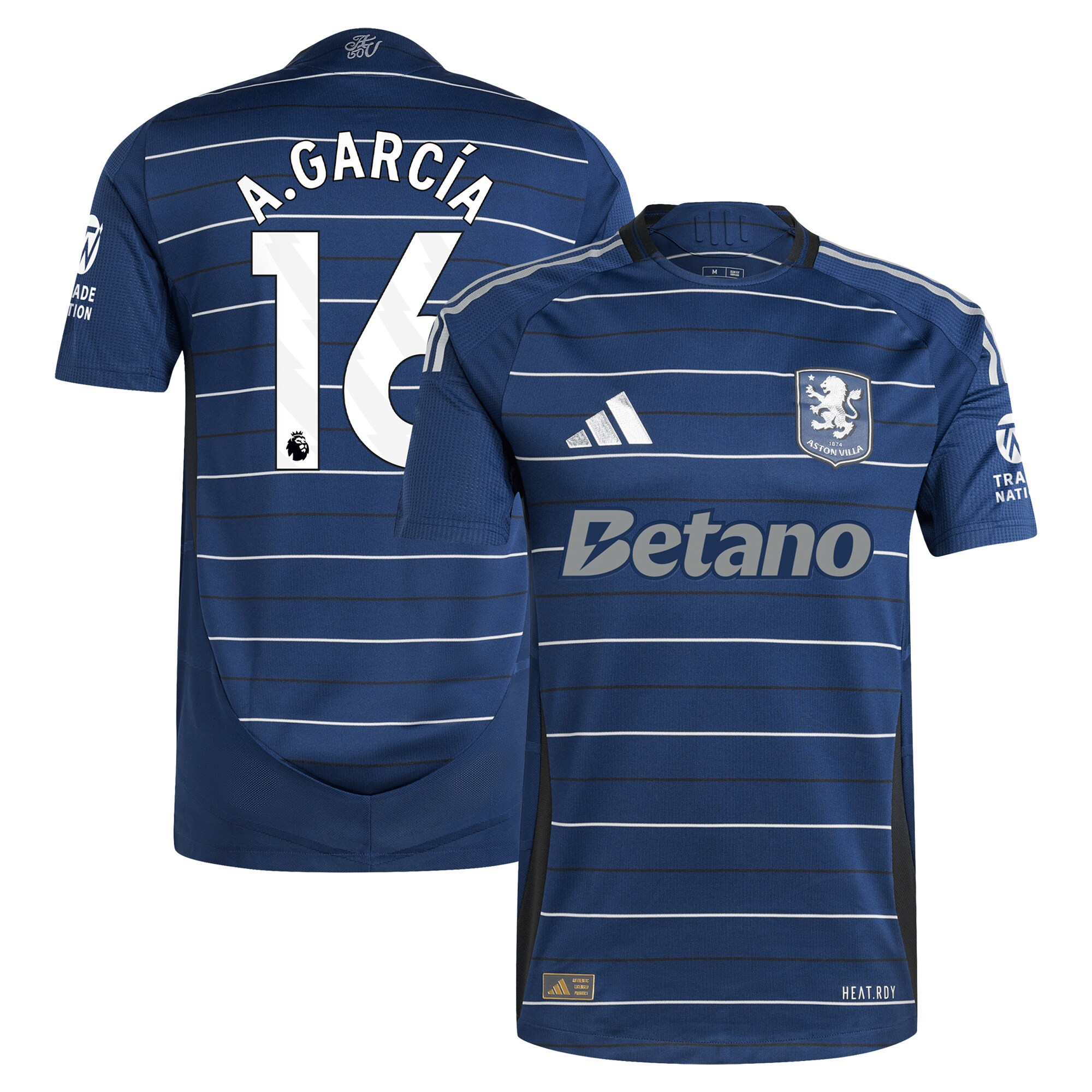aston villa adidas third authentic shirt 2024-25 with a.garcía 16 printing Collection - Aston Villa Official Store