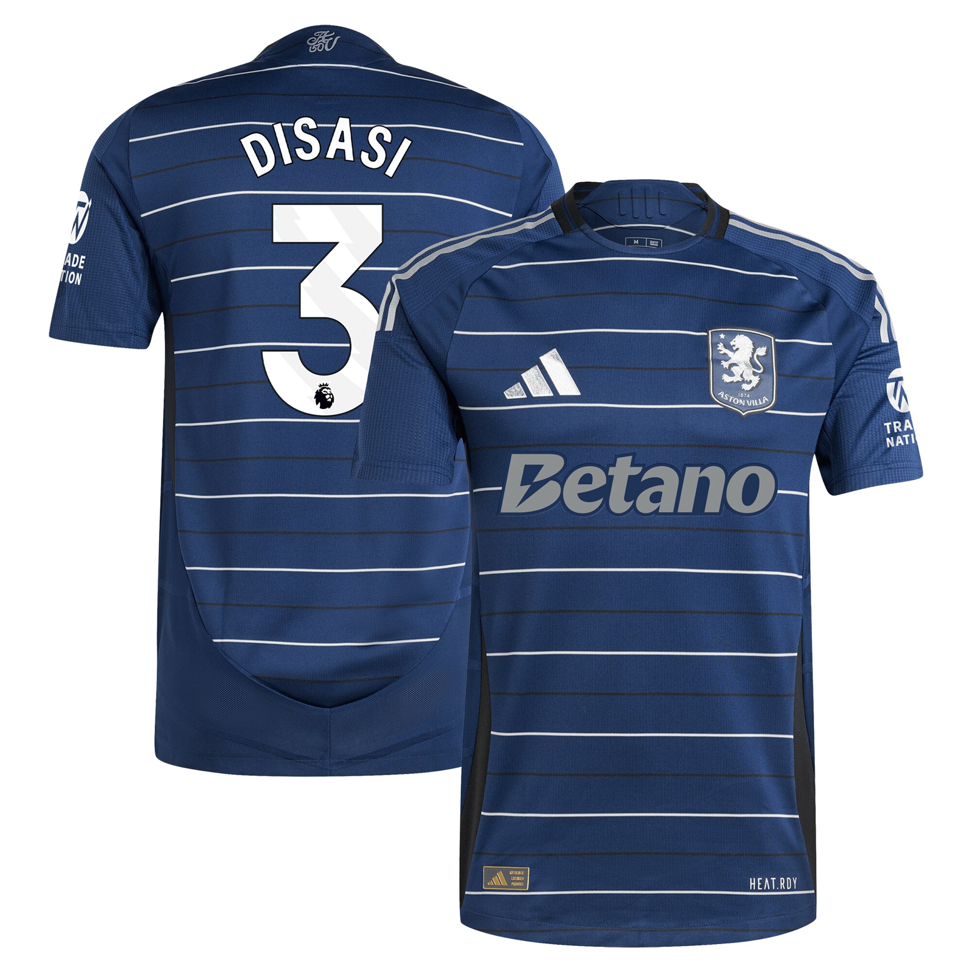 aston villa adidas third authentic shirt 2024-25 with disasi 3 printing Collection - Aston Villa Official Store