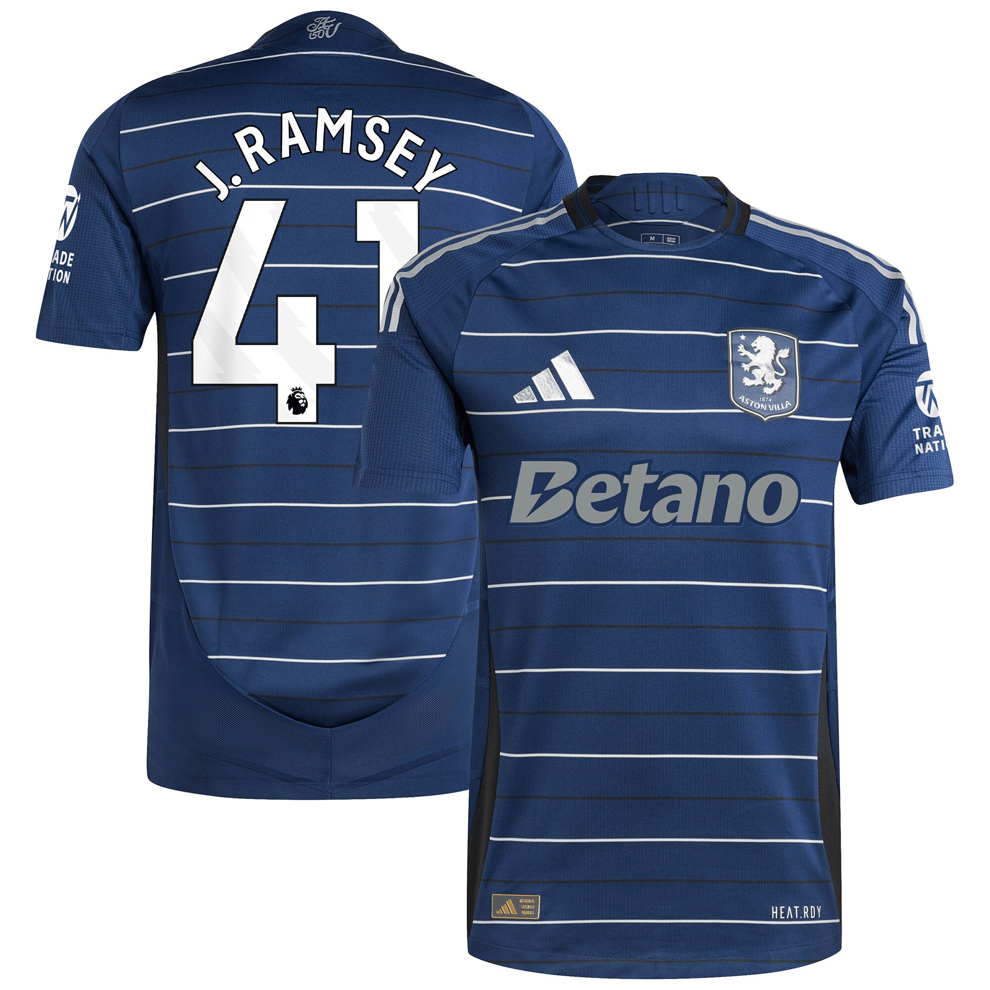 aston villa adidas third authentic shirt 2024-25 with j. ramsey 41 printing Collection - Aston Villa Official Store
