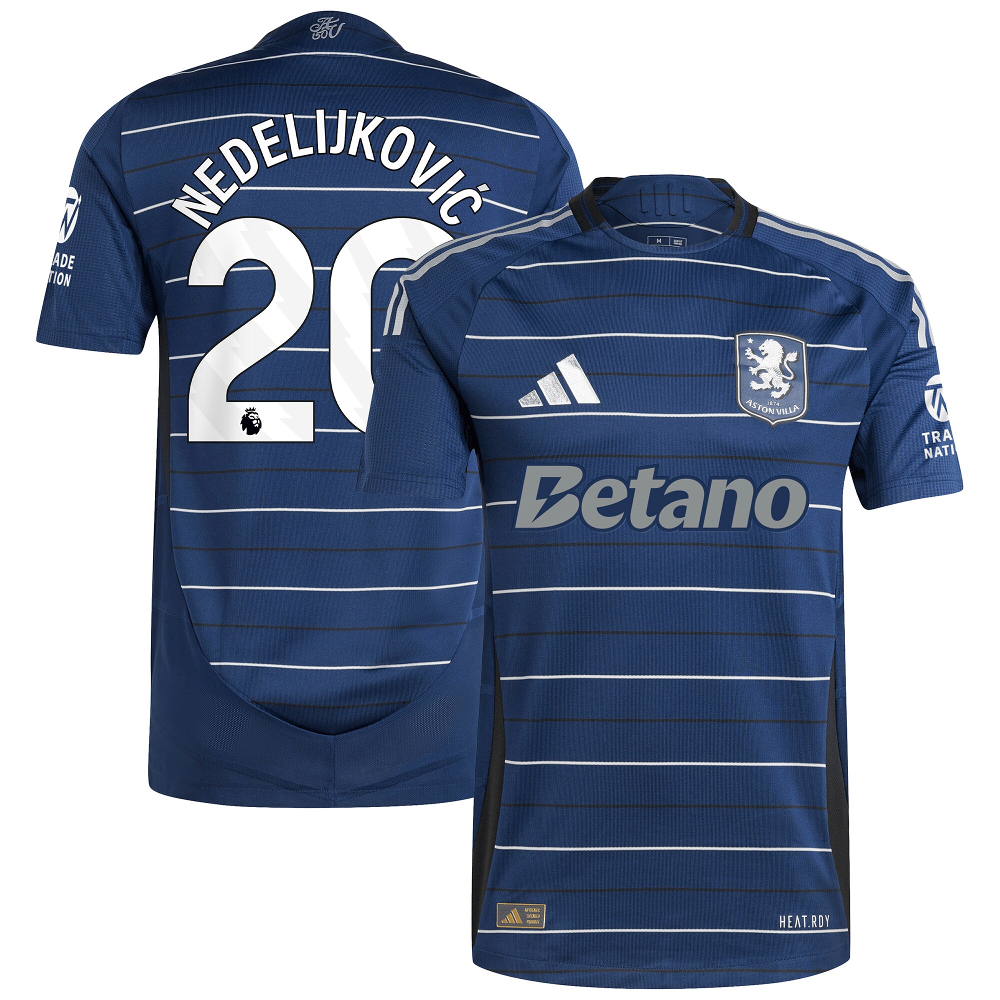 aston villa adidas third authentic shirt 2024-25 with nedeljković 20 printing Collection - Aston Villa Official Store