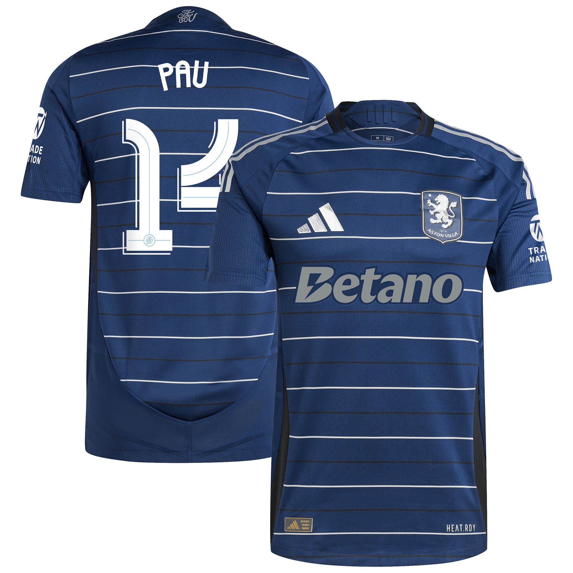 aston villa adidas third authentic shirt 2024-25 with pau 14 cup printing Collection - Aston Villa Official Store