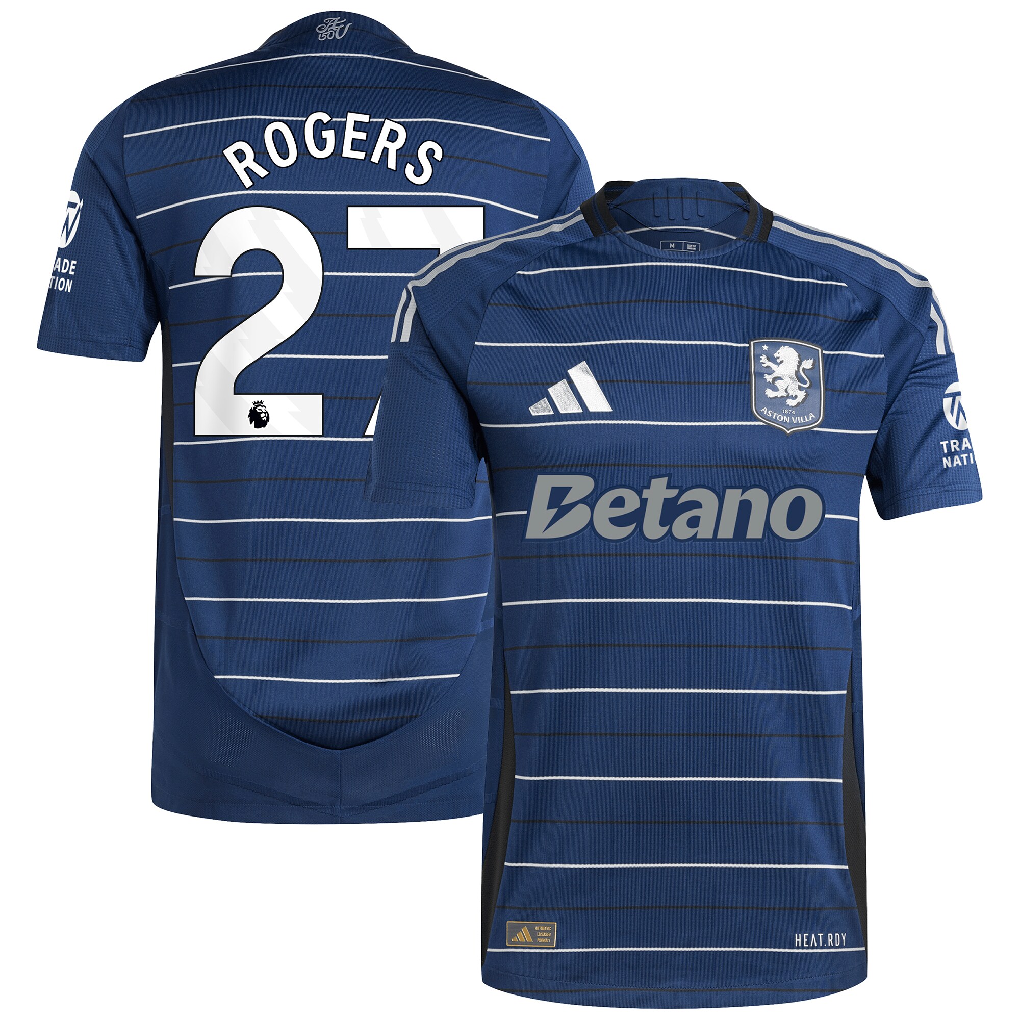 aston villa adidas third authentic shirt 2024-25 with rogers 27 printing Collection - Aston Villa Official Store
